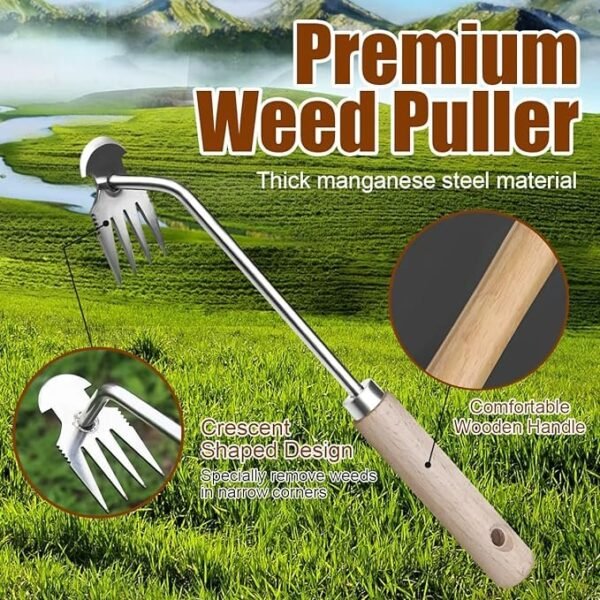 Manual Weed Puller Tool, Uprooting Weeding Remover Tool - Image 3